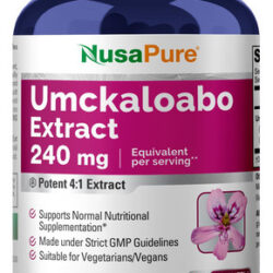 Suplemento De Extrato De Nusapure Umckaloabo 240 Mg 200 Cáps