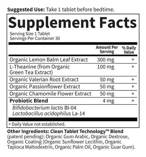 Suplemento Garden Of Life Organics Sleep Well 30 Comprimidos - Imagem 6