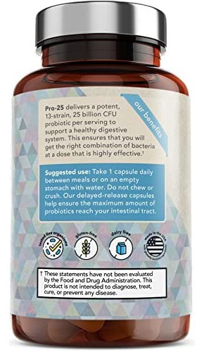 Vitamin Bounty Pro-25 Probióticos - 13 Cepas Probióticas, Sa - Imagem 2