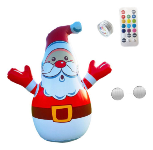 Papai Noel Inflável De Natal Com Controle Remoto, Enfeite - Imagem 6