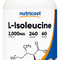 Nutricost L-isoleucina 2.000 Mg Por Porção, 240 Cápsulas (60