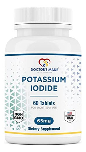 Iodeto De Potássio Feito Pelo Médico 65 Mg. 60 Comprimidos.