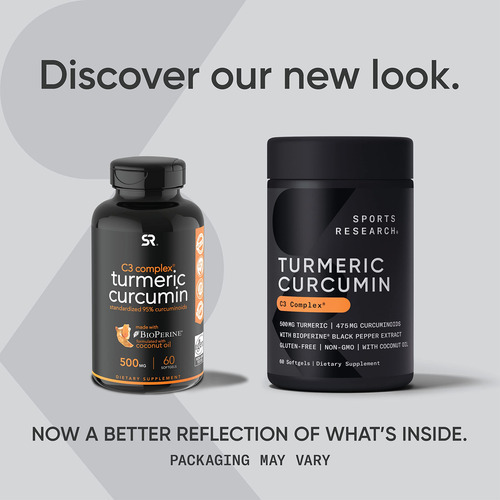 Suplemento De Pesquisa Esportiva Cúrcuma Curcumina C3 500mg - Imagem 2