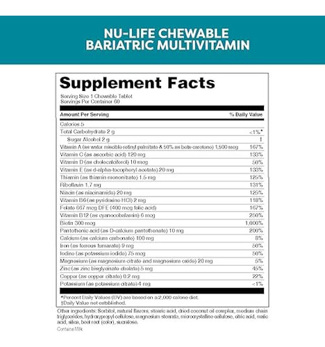 Comprimidos Mastigáveis ??multivitamínicos Bariátricos Avanç - Imagem 2