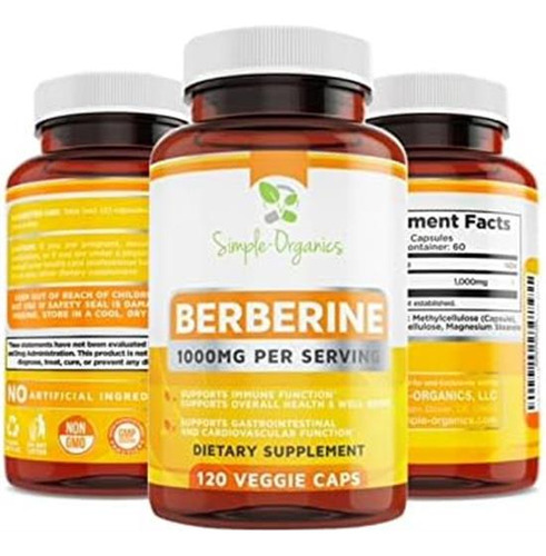 Berberina Orgânica Simples 500 Mg (1000 Mg Por Porção) - 12 - Imagem 7