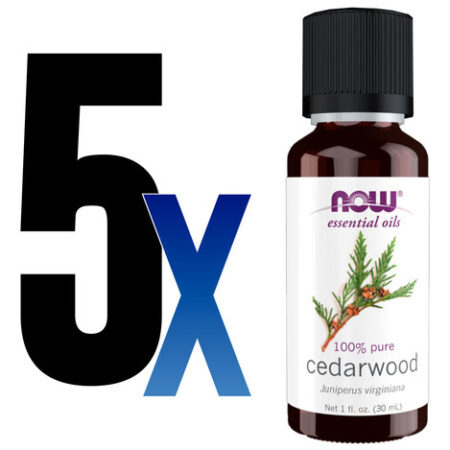 Óleo De Cedro 100% Puro Now Foods Cedarwood Oil 30ml 5un - Imagem 2