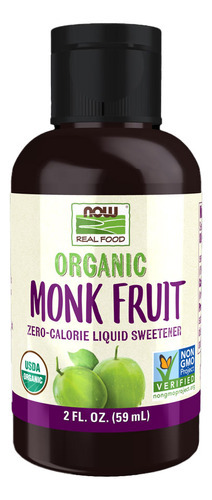Fruta Dos Monges Now Foods Adoçante Líquido 59ml 3un - Imagem 3