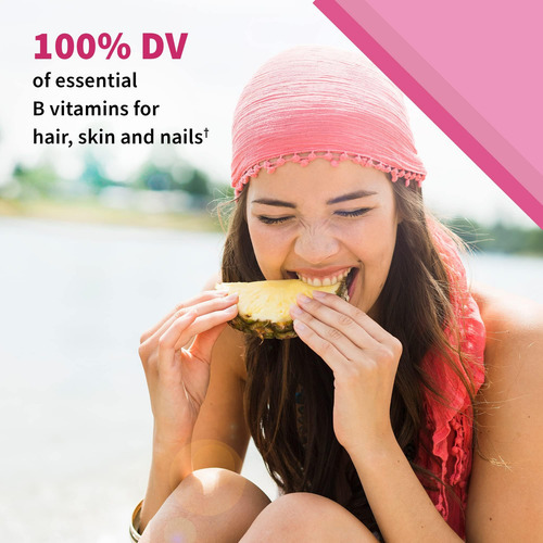 Goma Multivitamínica Feminina Com Ferro: Folato, Biotina, D3 - Imagem 4