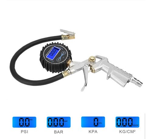 Inflador De Pneu Pneumático Digital De 0-200 Psi Para Carro - Imagem 8