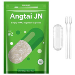 Cápsulas Vazias Angtai Jn Tamanho 2 - Cápsulas Veganas Vazia