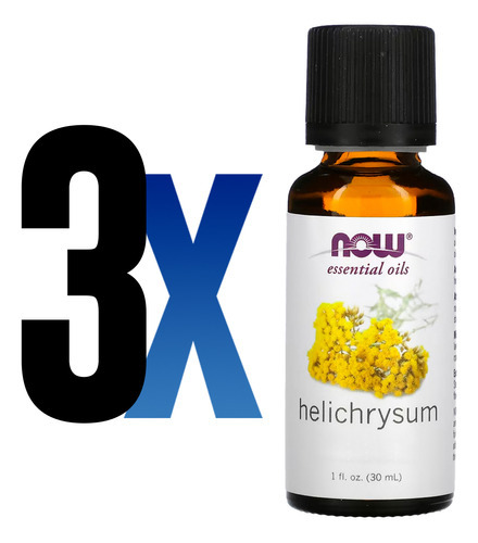 Mistura De Óleo De Helichrysum Now Foods 30ml Importado 3un - Imagem 2