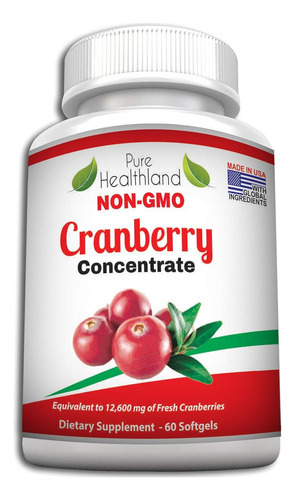 Pílulas De Suplemento De Concentrado De Cranberry Não Ogm Pu