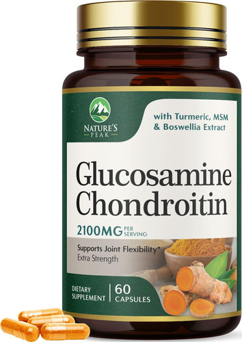 Glucosamina Com Sulfato De Condroitina, Cúrcuma, Msm, Boswe