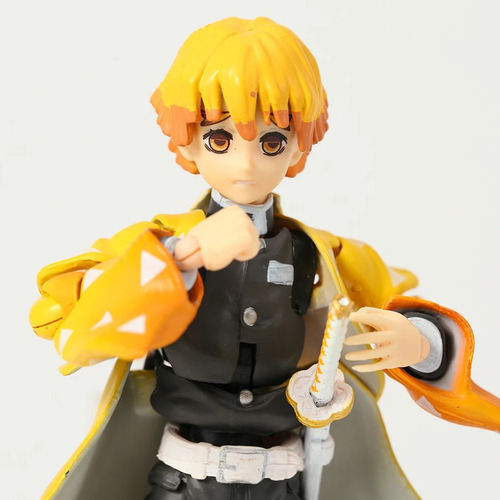 Boneco Ação Demon Slayer Figma 522-dx Zenitsu Agatsuma - Imagem 4