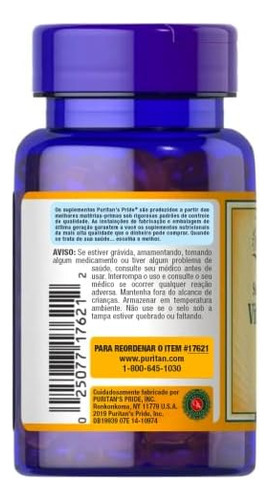 Puritans Pride Vitamina Diu-100 Softgels - Imagem 2