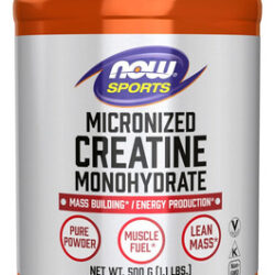 Now Sports Nutrition, Creatina Micronizada Em Pó 500 G, Mass