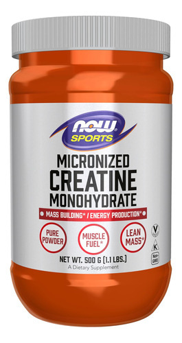Now Sports Nutrition, Creatina Micronizada Em Pó 500 G, Mass