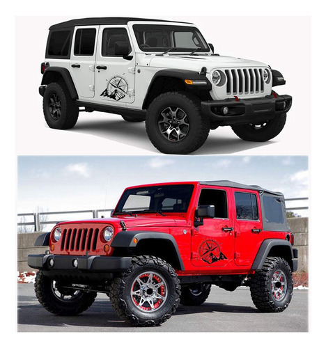 3 Peças De Carro Off-road, Suv, Autocolante, Corpo Lateral, - Imagem 3