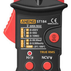 Aneng True Rms Multímetro Digital Braçadeira Medidor Dc/ac T