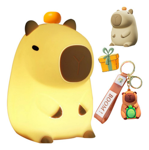 Linda Luminária De Capivara, Luminária De Quarto E Chaveiro