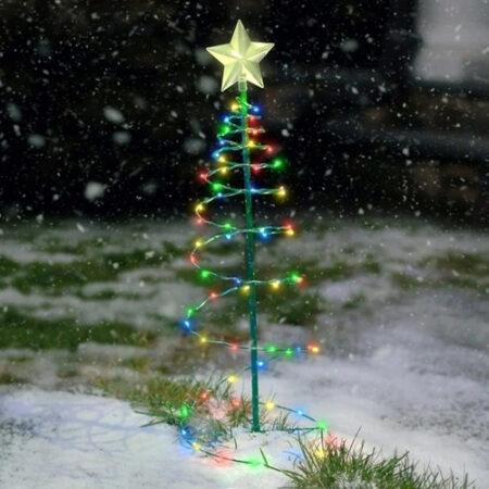Pacote Com 3 Luzes Decorativas De Natal Para Jardim Ao Ar Li - Imagem 7