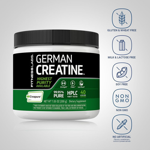 Pó De Creatina Alemã Fitness Labs | 7,05 Onças | 39 Porções - Imagem 3