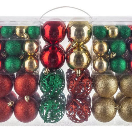 Pacote De 100 Esferas De Natal Para Decoração De Árvores - Imagem 12