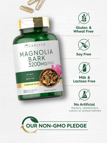 Casca De Magnólia Carlyle 3200 Mg | 180 Cápsulas Em Pó | Sup - Imagem 4