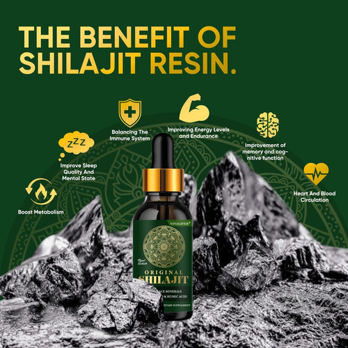 Gotas Líquidas De Resina Shilajit - Shilajit Puro Com Mais D - Imagem 7