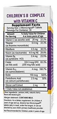 Fonte Superior De Vitaminas Do Complexo B Para Crianças (60 - Imagem 4
