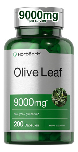 Suplemento De Extrato De Folha De Oliveira Horbäach 9000mg 2