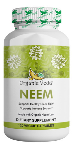 Suplemento Orgânico Veda Neem Capsules 120 Cápsulas Vegetari
