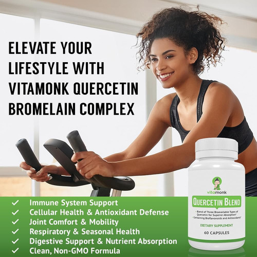 Complexo De Quercetina De Vitamonk - 3 Formas Bioativas De Q - Imagem 5