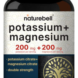 Suplemento Naturebell Potássio 200 Mg + Magnésio 200 Mg 240