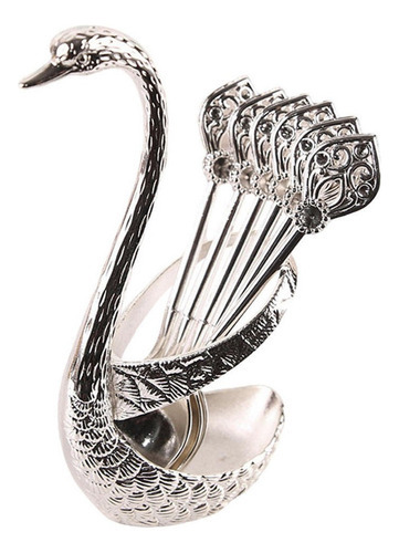 Conjunto De Colheres De Café Para Sobremesas Silver Holder