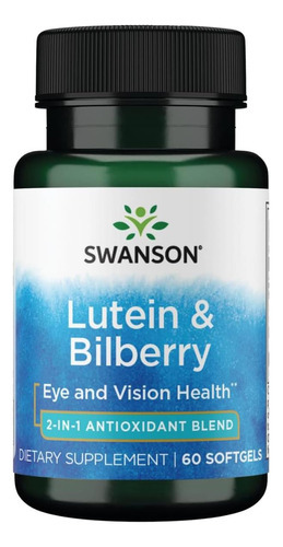 Swanson Padronized Lutein & Bilberry 60 Sgels