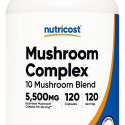 Suplemento Nutricost Mushroom Complex 120 Cápsulas