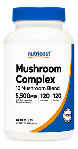 Suplemento Nutricost Mushroom Complex 120 Cápsulas