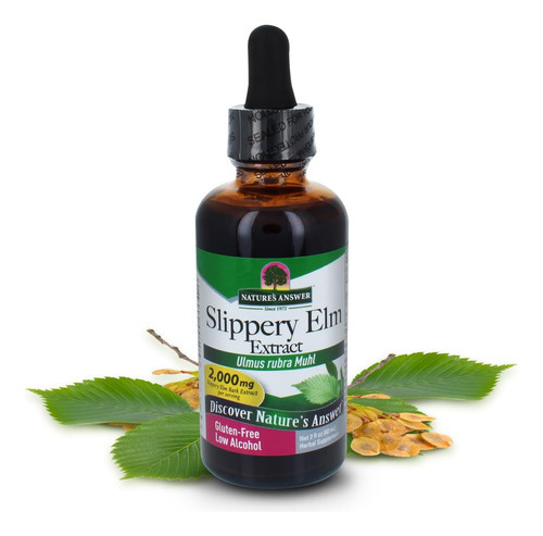 Natures Answer Slippery Elm Extrato De 2 Onças - Baixo Teor