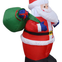 Decorações De Natal Mochila Inflável De 1,2 M Papai Noel