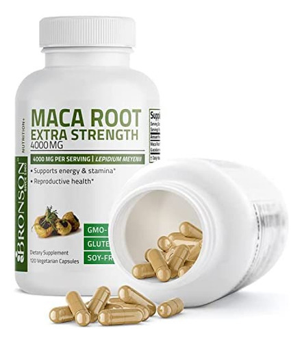 Bronson Maca Root Extra Strength 4000 Mg Por Porção, Lepidi - Imagem 6