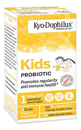 Suplemento Probiótico Kyolic Kyo-dophilus Kids 60 Comprimido - Imagem 4
