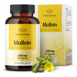 Cápsulas De Folhas De Verbasco Herbamama - 1200 Mg Verbasco
