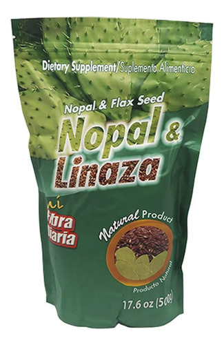 Minha Fibra Diária De Nopal E Linhaça. Cacto Nopal E Fibra D