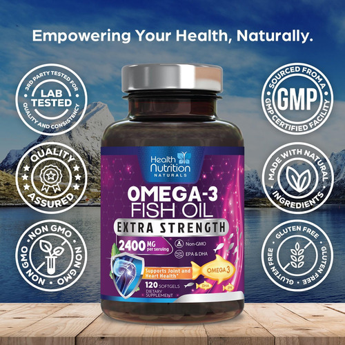 Óleo De Peixe 2.400 Mg Com Ômega-3, Epa E Dha - Suplemento D - Imagem 4