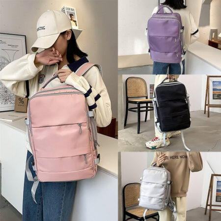 Mochila De Viagem Antifurto Multifuncional Para Laptop - Imagem 17
