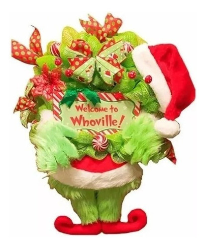 Guirlanda De Natal Grinch, Enfeite De Pelúcia Ladrão