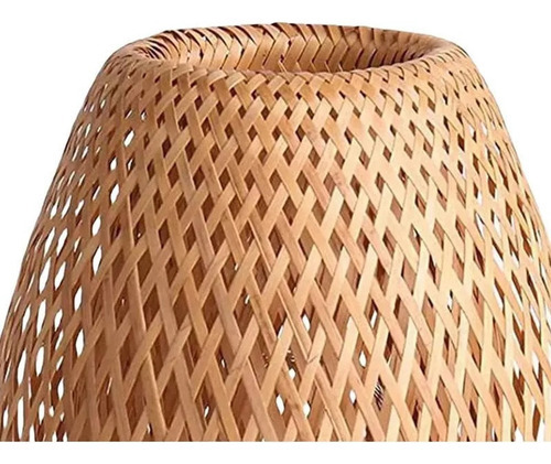 Decoração Peça Central Abajur De Bambu - Imagem 7