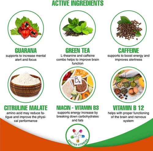 Spectra Vitamins Natural Energy Support 30 Cápsulas - Cápsul - Imagem 3