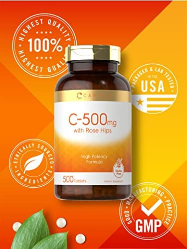 Carlyle Vitamina C Com Rosa Mosqueta 500mg | 500 Comprimidos - Imagem 5